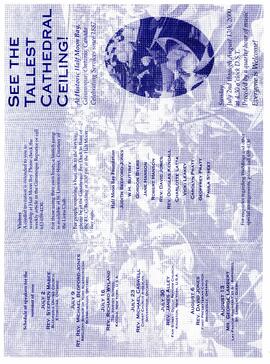 Pamphlet giving all services in 2000