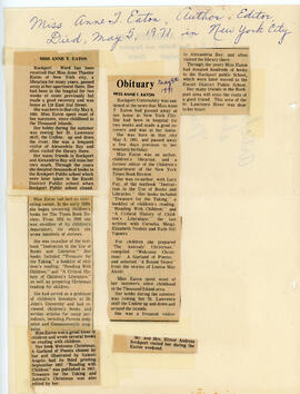 Miss Eaton Obituaries