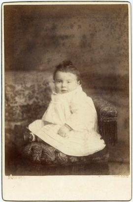 Portrait of baby - possibly a girl