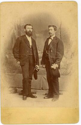 Two gentleman standing Photographer G.B. Murray, Brockville