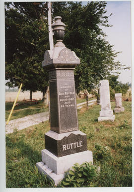 Headstone at Ruttle Cemetery