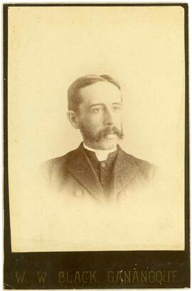 Shoulder Portrait of man. Photographer-. W.W. Black,Gananoque, On.