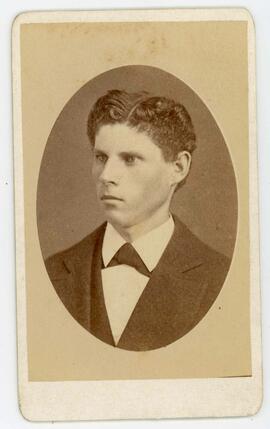 Shoulder potrait of young gentleman, Photographer, A. McIntyre, Brockville, On