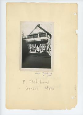 E. Pritchard General Store, Linda Pritchard in door