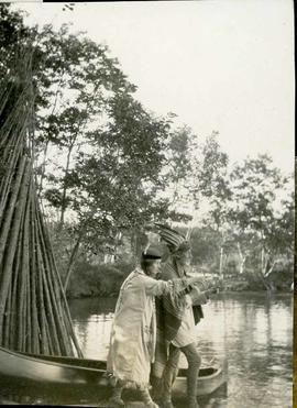 Man and woman in indigenous costume