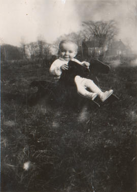 Baby in rocking horse