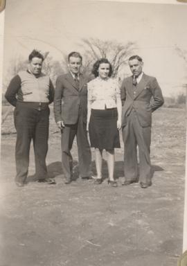 Three men and one lady