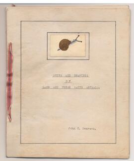 Cover Page-Notes and Drawings of Land and Fresh Water Animals