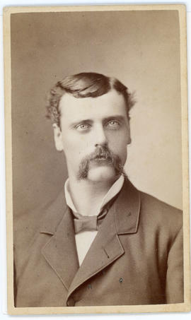 Young man w/mustache, Photographer - Dan W. Smith, Saginaw City, Michigan